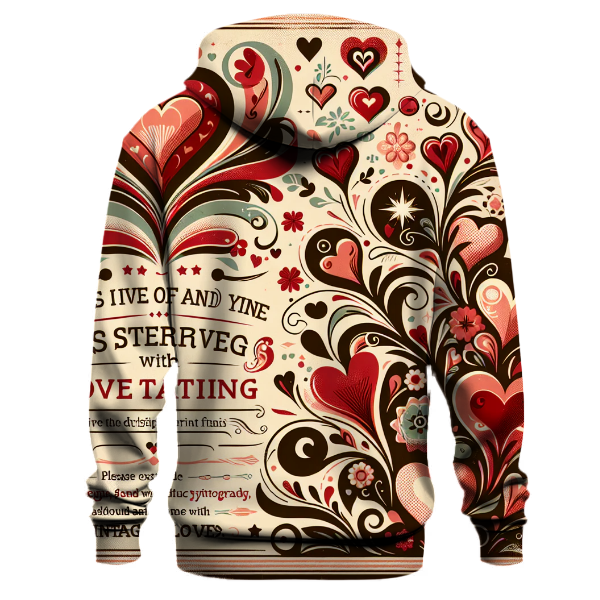 Vintage Love Letters Hoodie Hoodie Designs