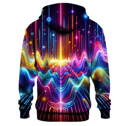 Electric Synthwave Design Hoodie Custom Hoodies