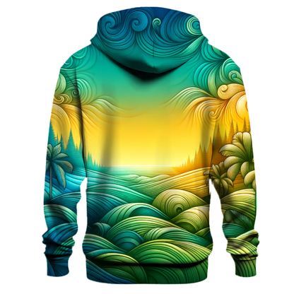 Tropical Paradise Gradient Hoodie