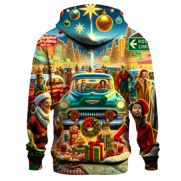 Retro Christmas Road Trip Hoodie