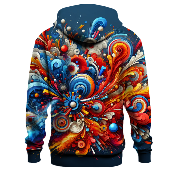 Vibrant Art Explosion Hoodie