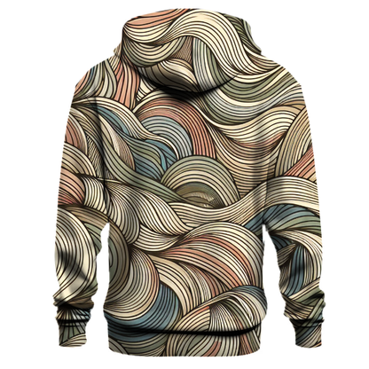 Earthy Boho Waves Hoodie