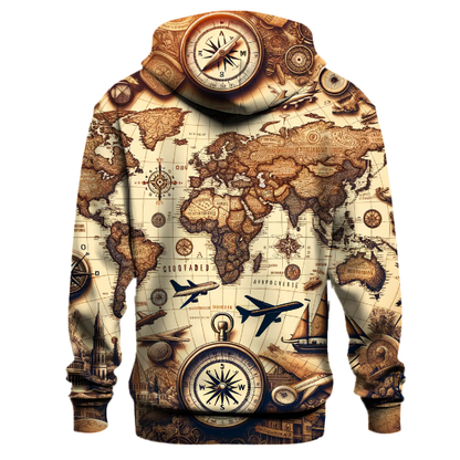 Wanderlust Adventure Map Hoodie