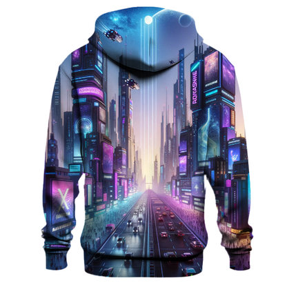 Cyberpunk Cityscape Hoodie