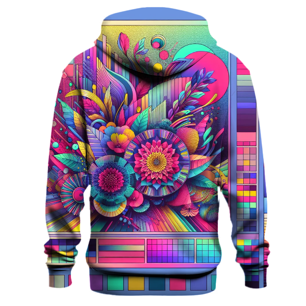 Technicolor Burst Design Hoodie Hoodie Designs