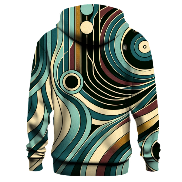 Vivid Vinyl Waves Hoodie