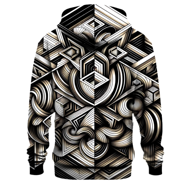 Abstract Geometric Illusion Hoodie