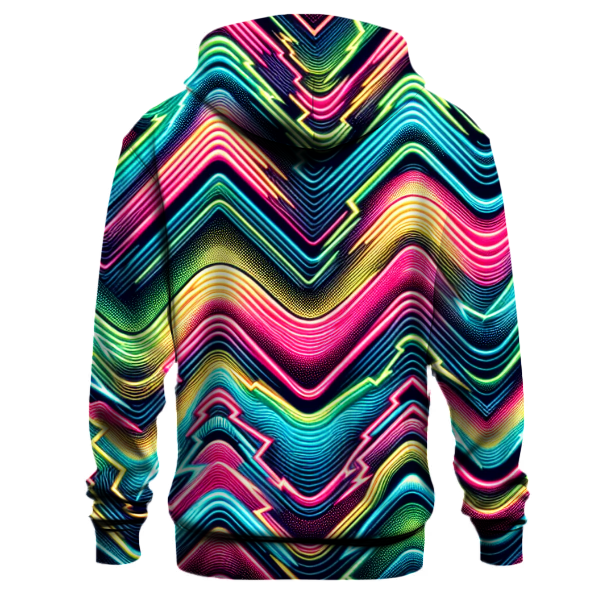 Neon Wave Burst Hoodie