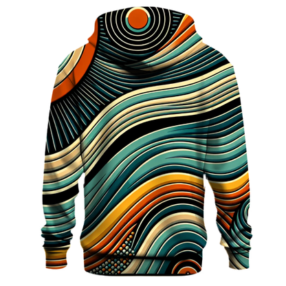 Vintage Vinyl Waves Hoodie