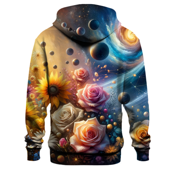 Cosmic Floral Fusion Hoodie