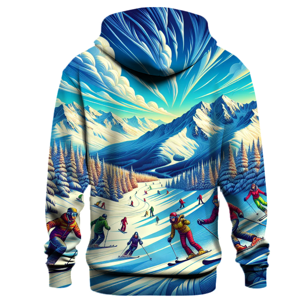 Skiing Winter Escape Hoodie