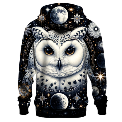 Celestial Owl Wisdom Hoodie