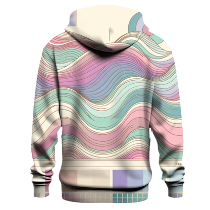 Peaceful Rainbow Waves Hoodie Embroidered Hoodies