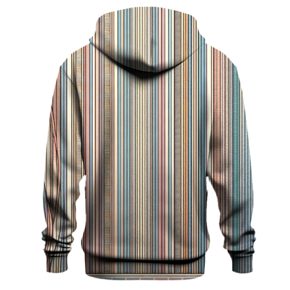 Retro Pinstripe Panorama Hoodie Hoodies Fashion