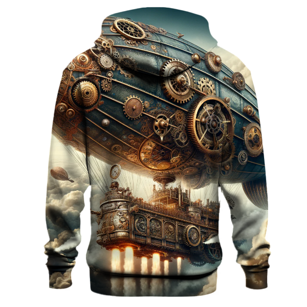 Steampunk Airship Adventure Hoodie