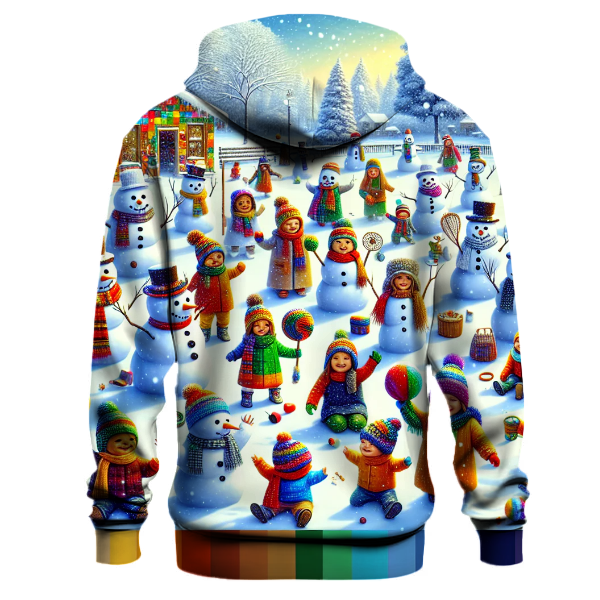 Snowman Building Fun Hoodie