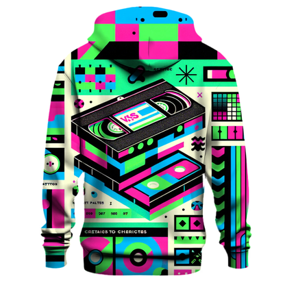 Vhs Retro Vibes Hoodie Graphic Hoodies