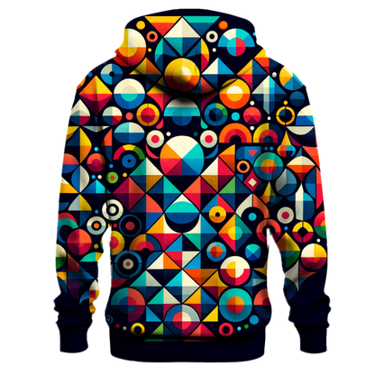 Geometric Rainbow Patterns Hoodie