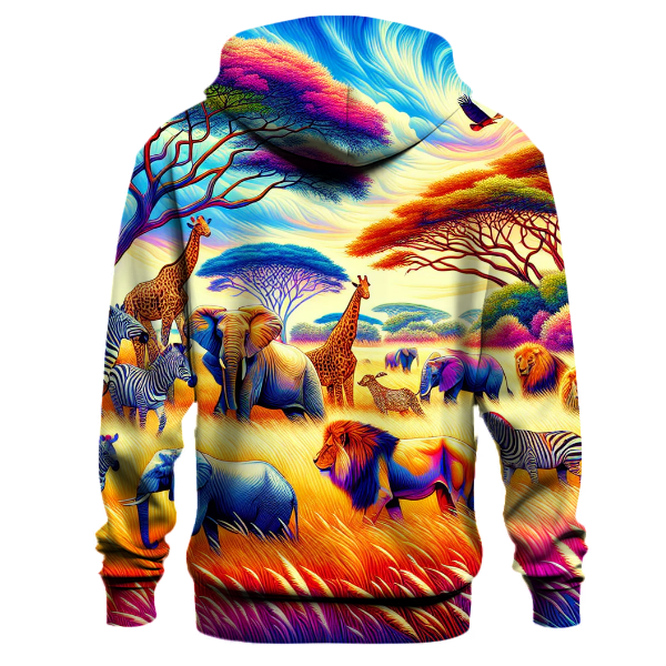 Vibrant Animal Kingdom Hoodie