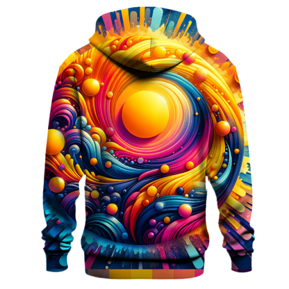 Vibrant Festival Gradient Hoodie