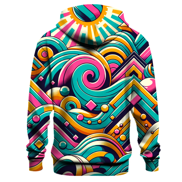 Vintage Retro Waves Hoodie