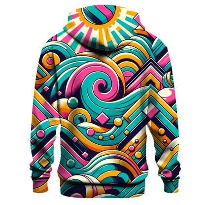 Vintage Retro Waves Hoodie