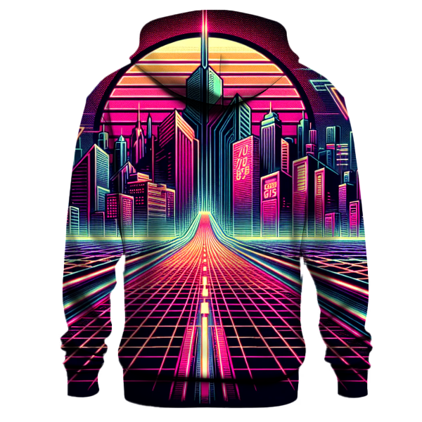 Synthwave Journey Design Hoodie Custom Hoodies