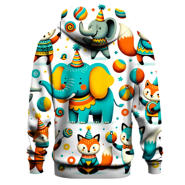 Whimsical Animal Parade Hoodie