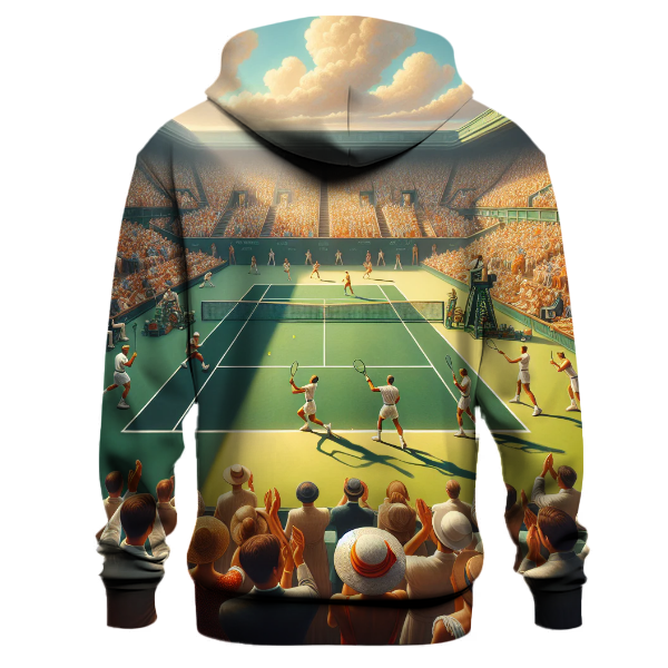 Tennis Match Elegance Hoodie