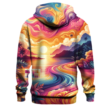 Tropical Sunset Tie-Dye Hoodie