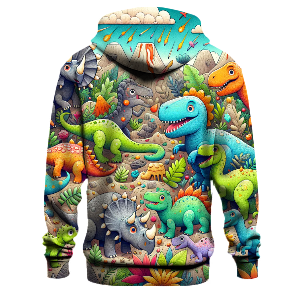 Whimsical Dinosaurs Hoodie