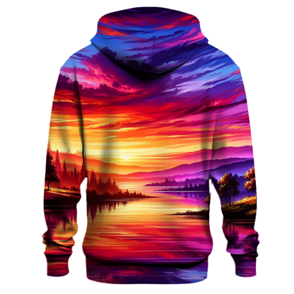 Vibrant Sunset Horizons Hoodie