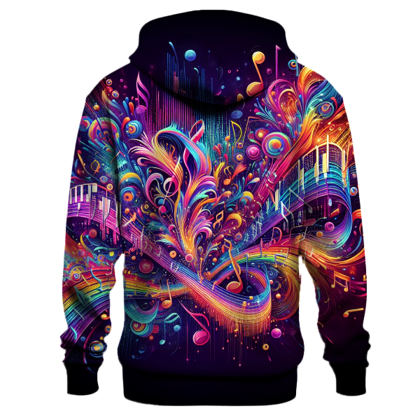 Vibrant Music Wave Hoodie