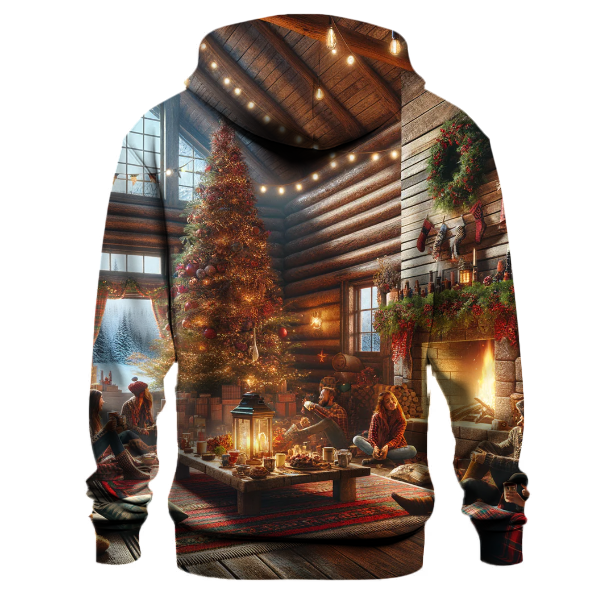 Rustic Cabin Retreat Christmas Hoodie