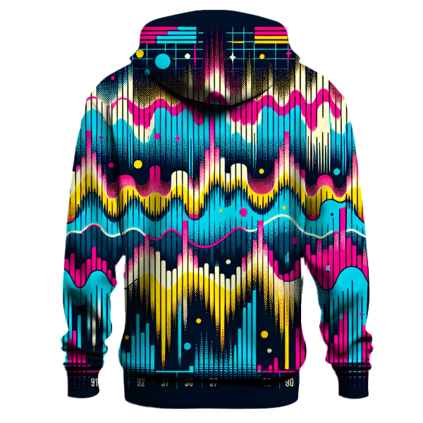 Retro Music Waves Hoodie