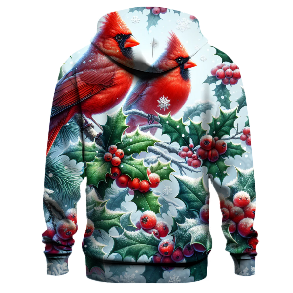 Winter Cardinal Cheer Hoodie