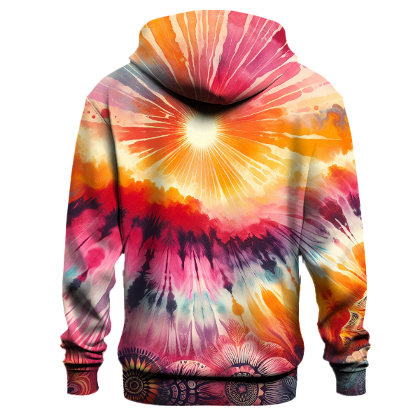 Tropical Sunset Burst Hoodie