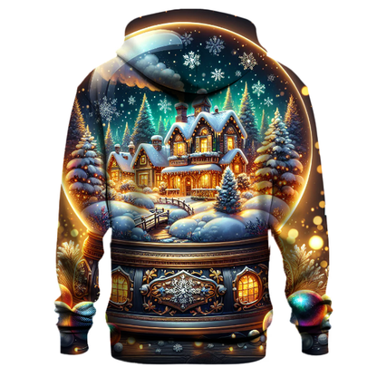 Whimsical Snow Globe Scene Hoodie