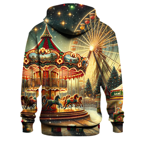 Vintage Christmas Carnival Hoodie