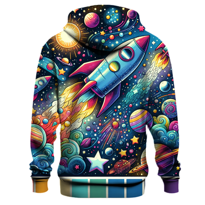 Whimsical Space Adventure Hoodie