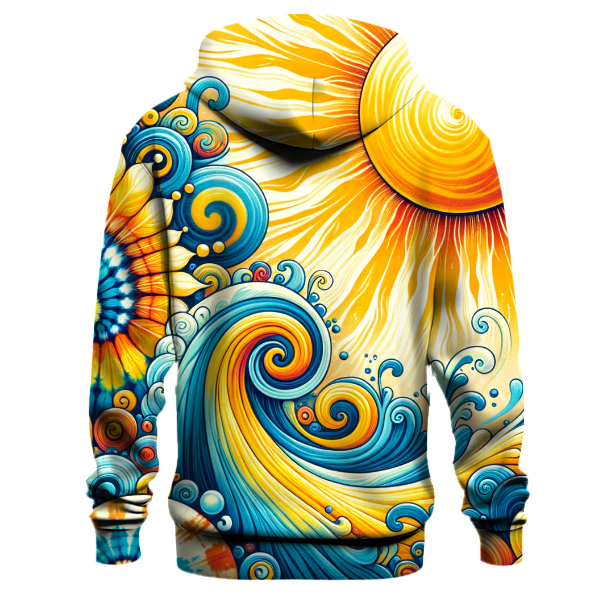 Sunkissed Tropical Waves Hoodie