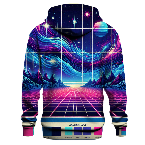 Retro Wave Fantasy Hoodie Lightweight Hoodies