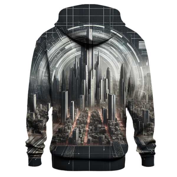 Dystopian Cityscape Vision Hoodie