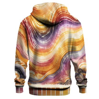 Vintage Sunset Waves Hoodie