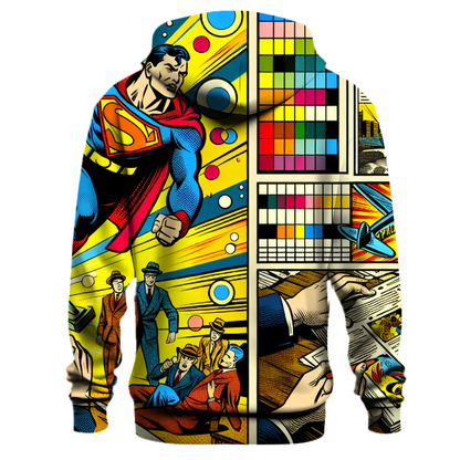 Vintage Comic Book Hero Hoodie