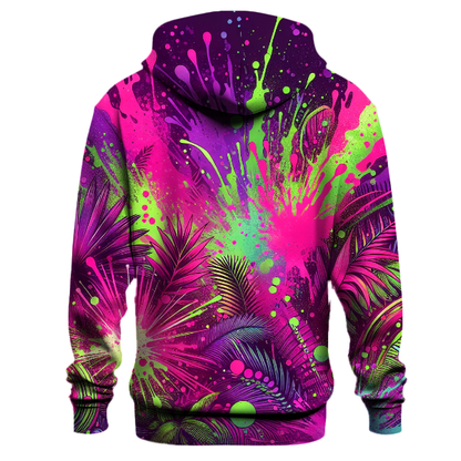 Neon Jungle Rave Hoodie Hoodie Designs