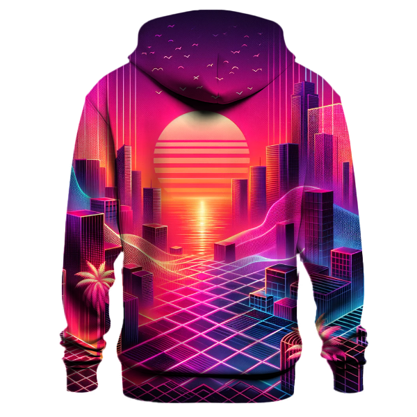 Retro Synthwave Sunset Hoodie