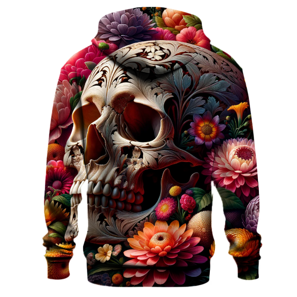 Floral Skull Hoodie