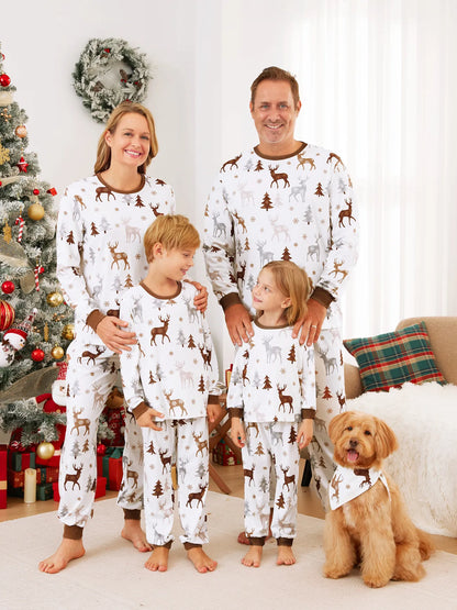 Festive Reindeer Family Matching Pajama Set Woman S