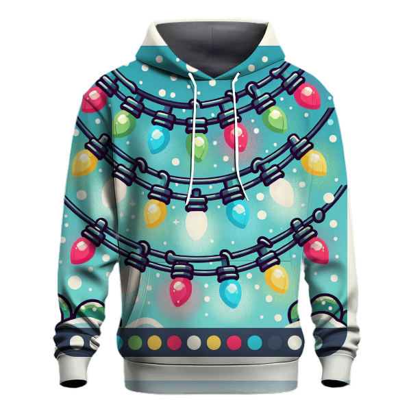 Festive Holiday Lights Hoodie